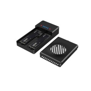 Tool Free USB3.2 Gen2 Dual NVMe SSD Duplicator w/ Cooling fan