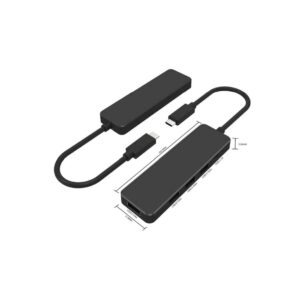 USB Type C to 4 port Hub w/ Type C 5V Power port