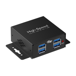 Desk/ Rack mounted Mini Industrial USB 4 port HUB