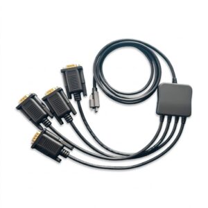 Screwed USB Type C to 4*RS232 cable adaptor